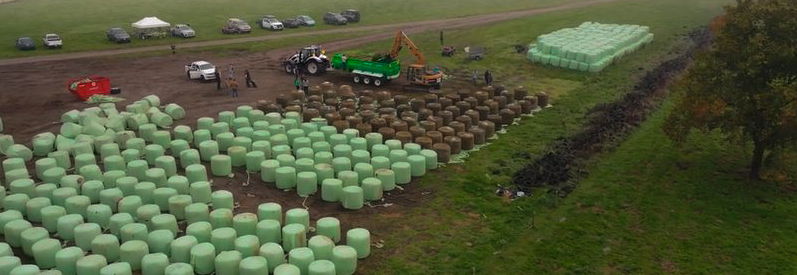 New Combi feed out wagon from Hustler Equipment claims world record for the highest number of round bales unrolled in eight hours