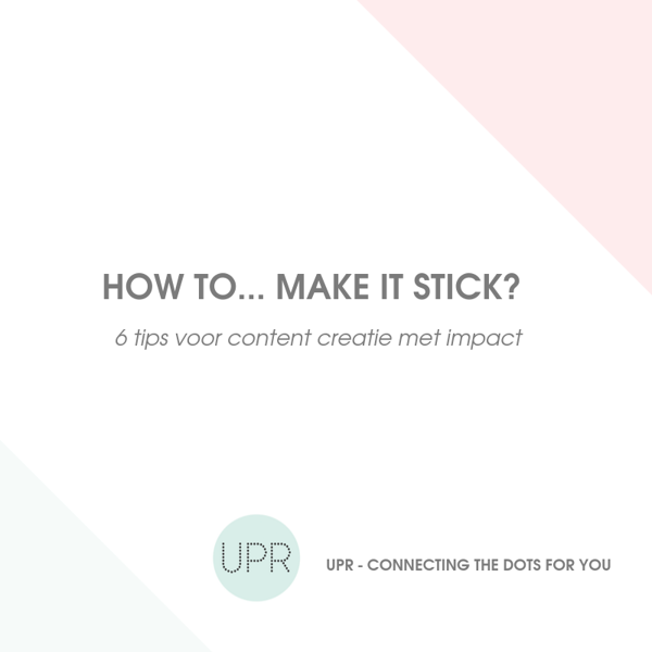 How to ... make it stick?
