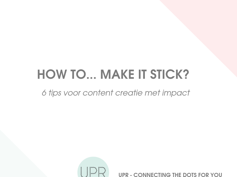 How to ... make it stick?