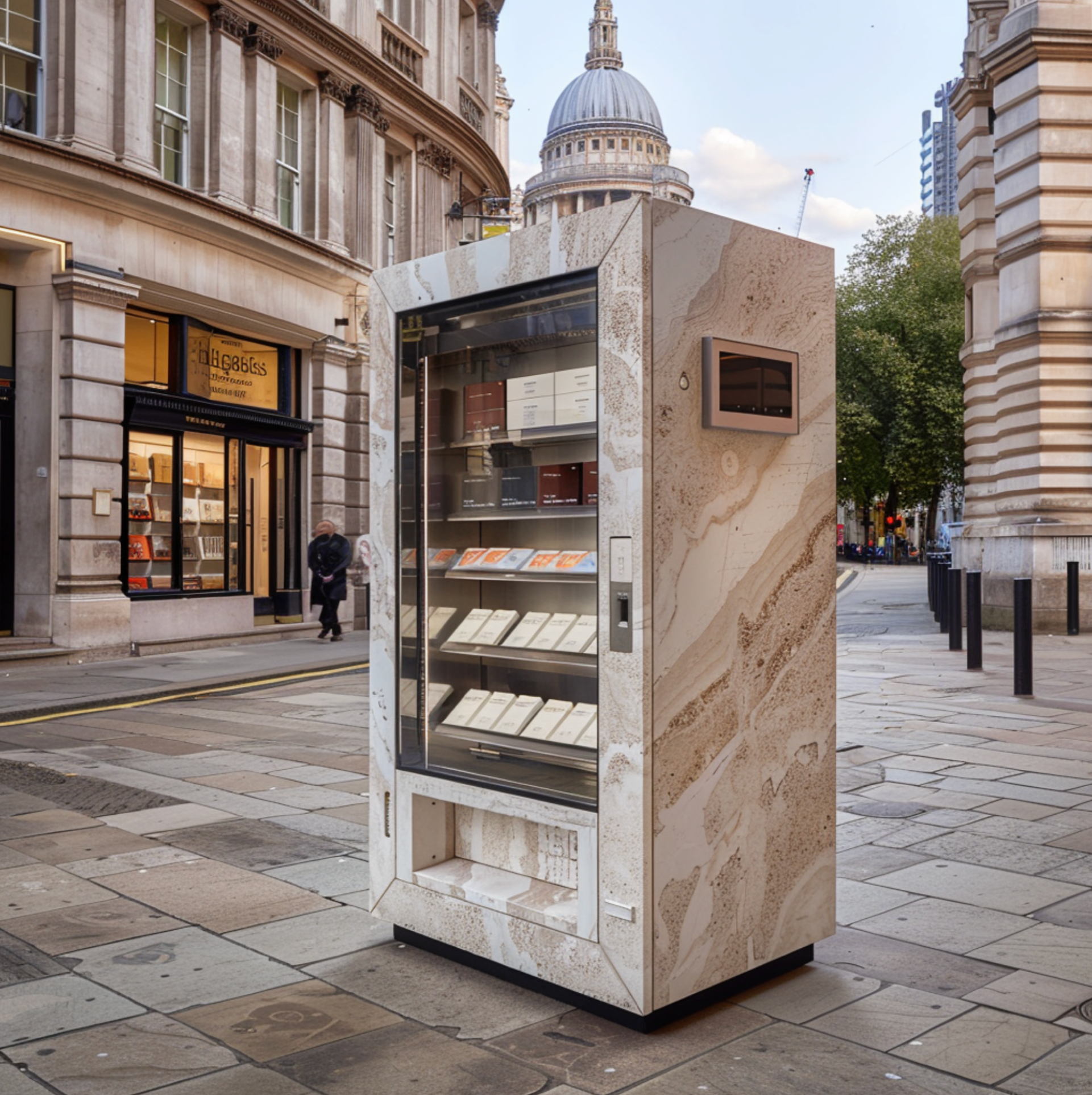 Above: Automatica vending machines from Italgraniti