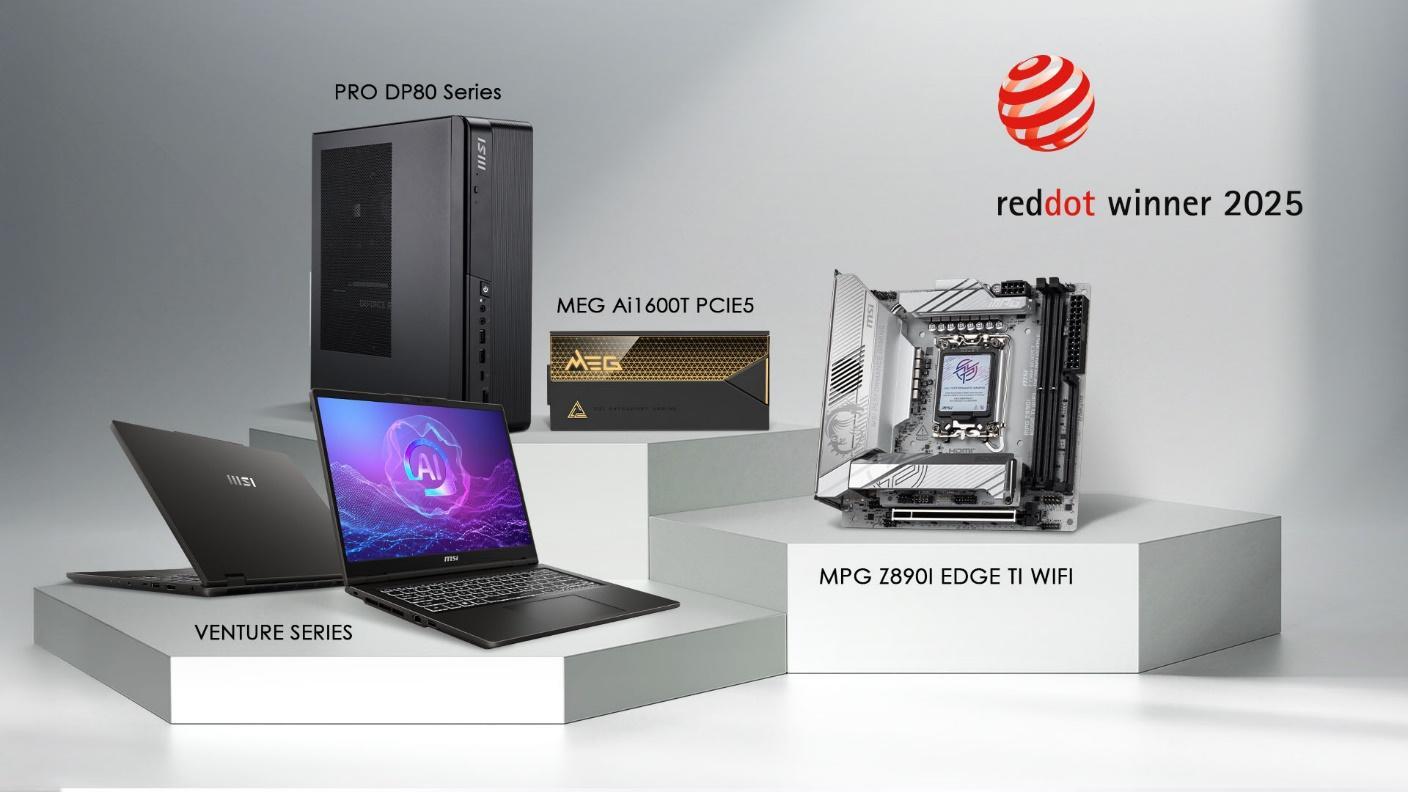 MSI gewinnt mehrere Red Dot Design Awards