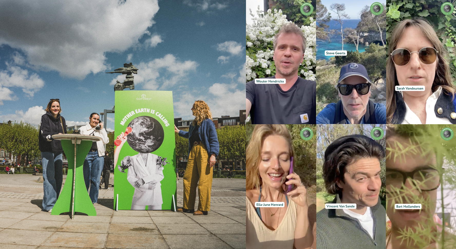 Go Forest laat je met de aarde bellen op Earth Day, © Go Forest Go Forest laat je met de aarde bellen op Earth Day, © Go Forest