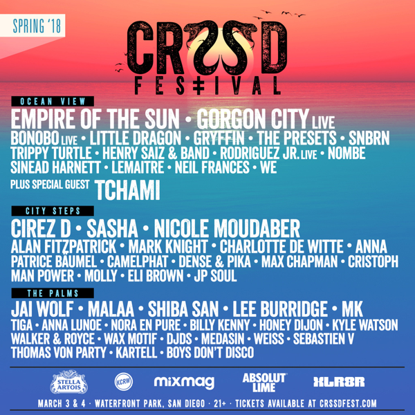 CRSSD Festival Announces 2018 Spring Edition Lineup