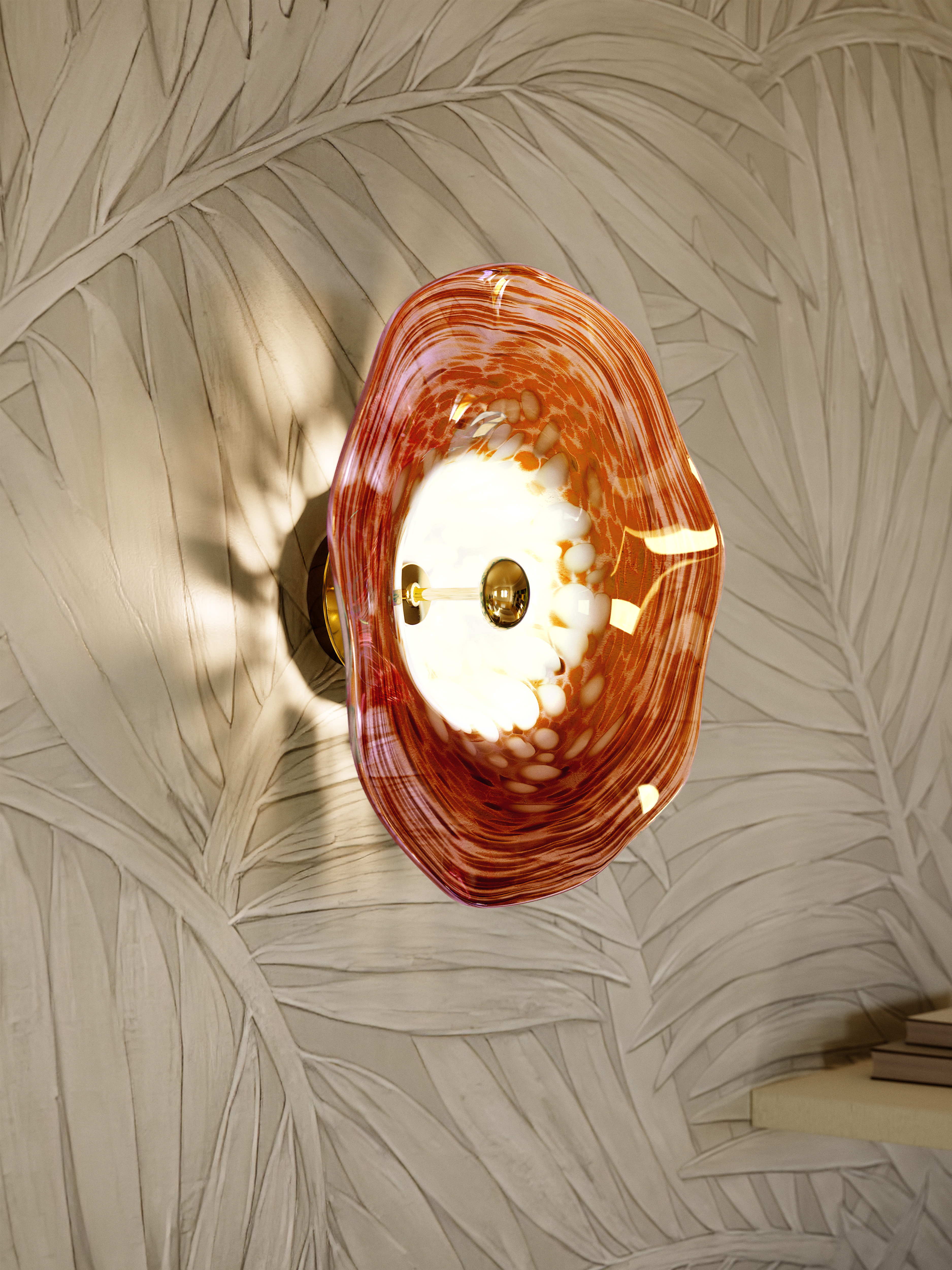 Above - Nulty Bespoke Perla Wall Light in Peach