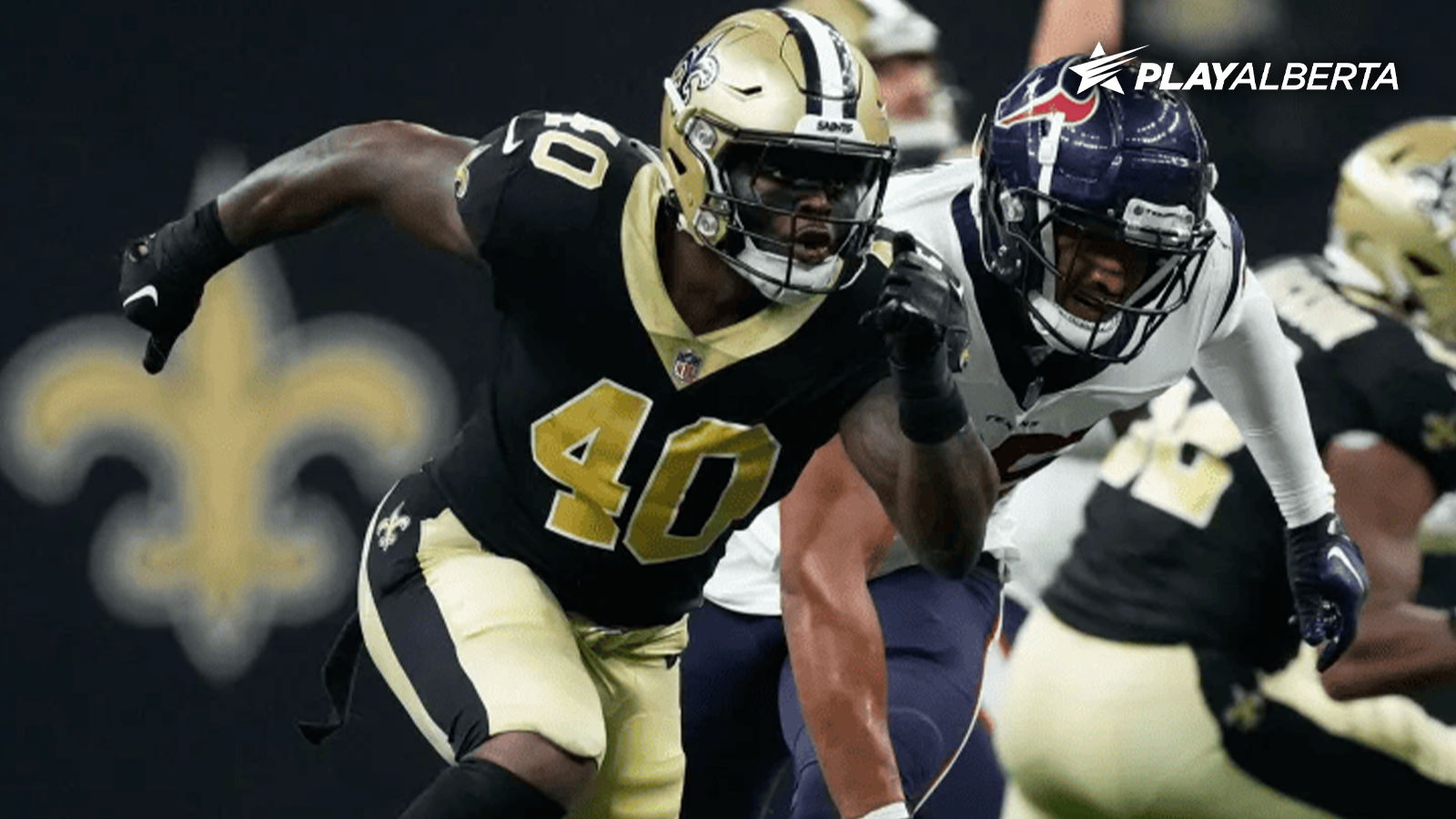 Nick Anderson in a preseason game against the Houston Texans (2023) | Photo Courtesy: New Orleans Saints.