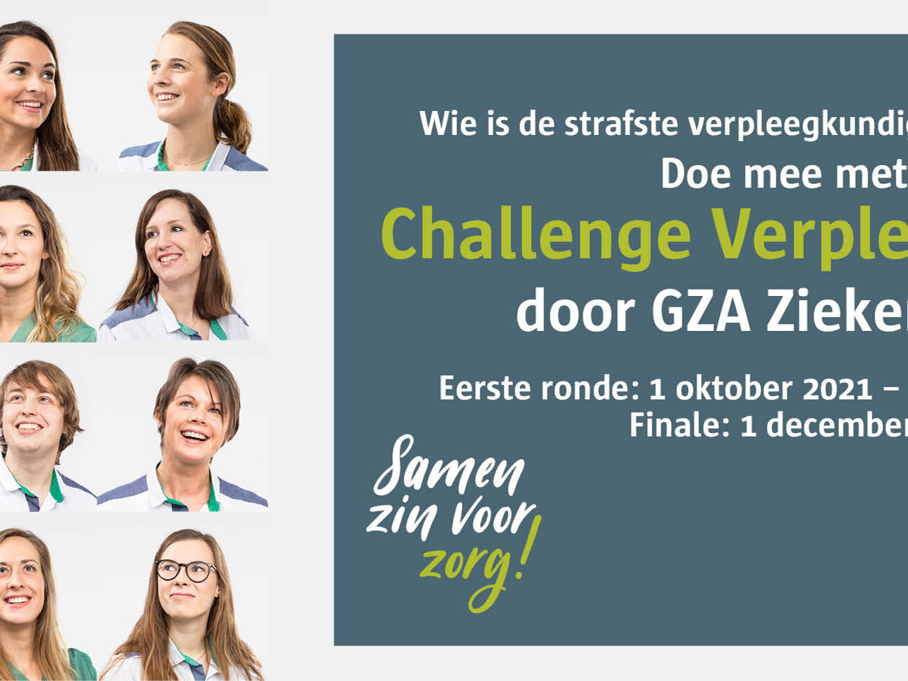 GZA Ziekenhuizen organiseert als eerste ziekenhuis in Vlaanderen een Challenge voor verpleegkundigen 
