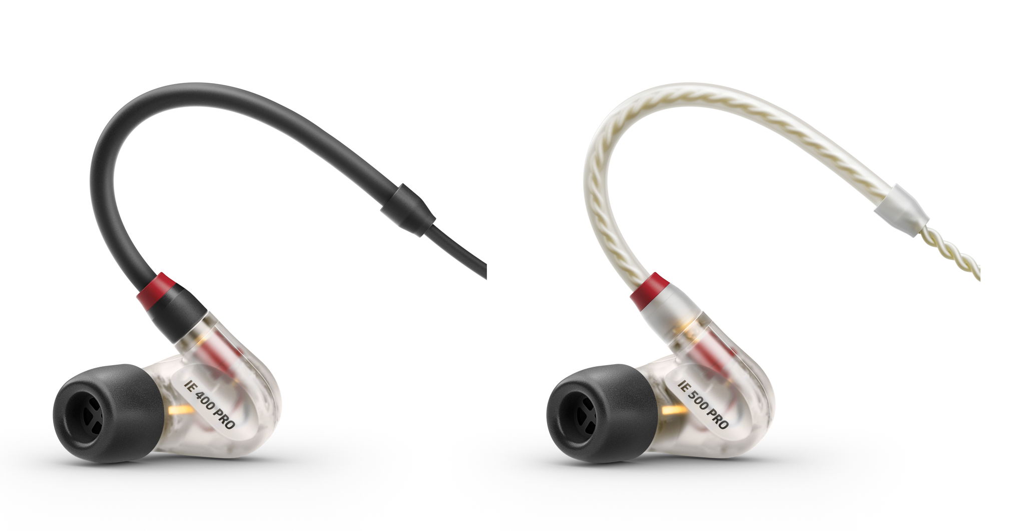 The IE 400 PRO and IE 500 PRO deliver precise and natural sound – with their ergonomically shaped, low-profile ear mould, they are the next best thing to custom moulds The IE 400 PRO and IE 500 PRO deliver precise and natural sound – with their ergonomically shaped, low-profile ear mould, they are the next best thing to custom moulds