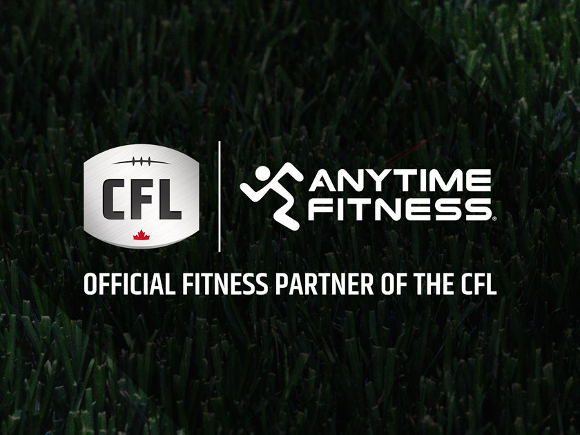 FOR ANYONE AND ANYWHERE: ANYTIME FITNESS CANADA PARTNERS WITH THE CFL