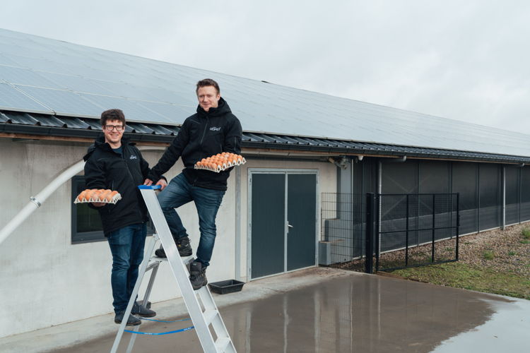 John en Mike wekken zonne-energie op in Bekkevoort (Foto: Illias Teirlinck)