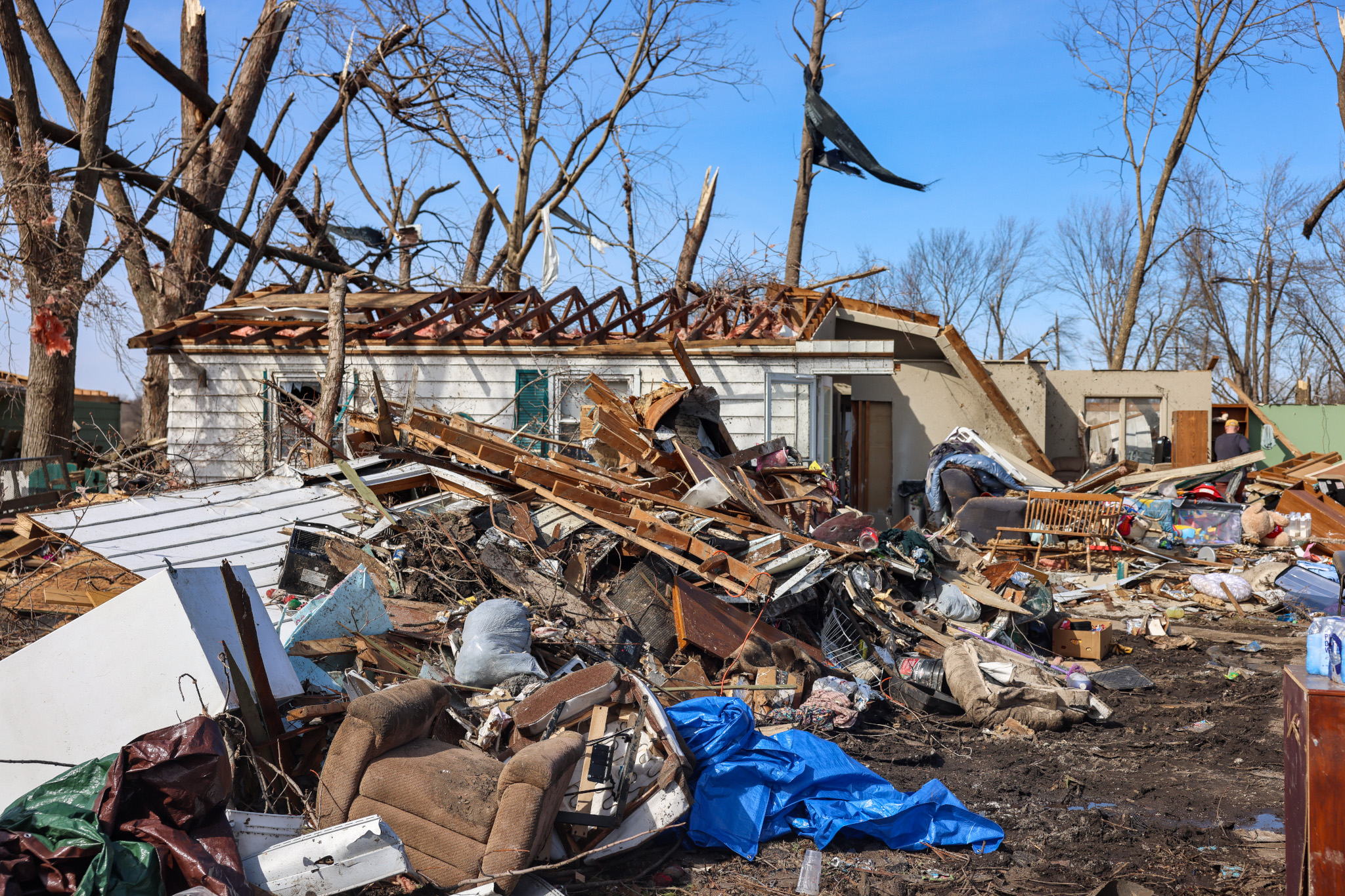 The results of Tuesday's severe storms were significant, with over 30 properties destroyed and at least 300 with damages, as well as several local residents sustaining minor injuries.