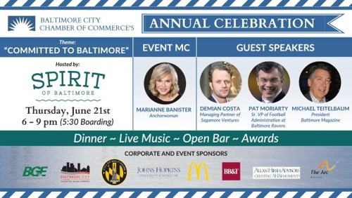 Baltimore City Chamber of Commerce to Host 2018 Annual Meeting: “Committed to Baltimore”