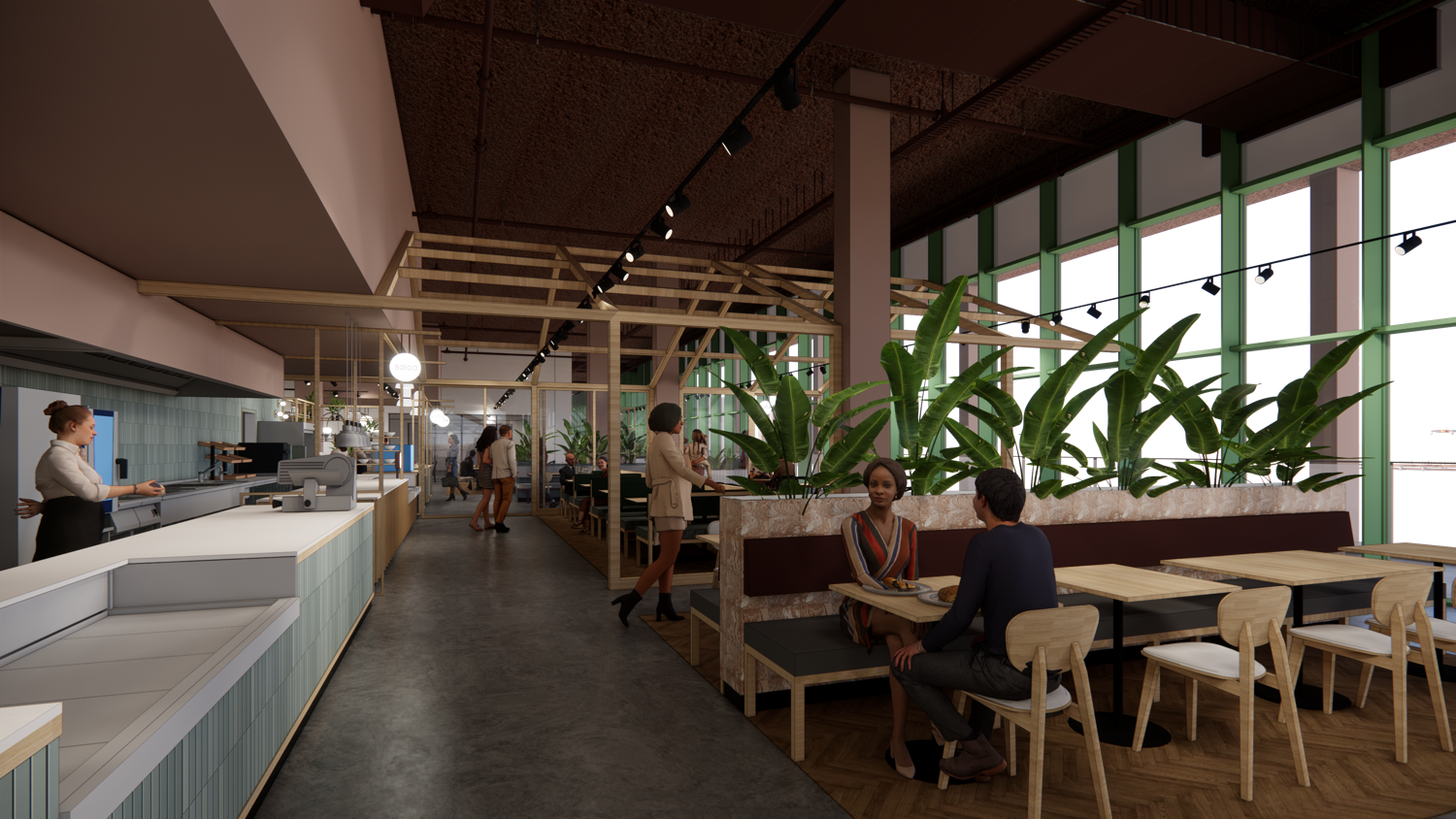 Ontwerp van het nieuwe restaurant in ZNA Cadix.
