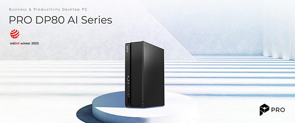Leistungsstarke Performance, kompaktes Design: MSI stellt den PRO DP80 AI A2G Small-Form-Factor-Desktop vor
