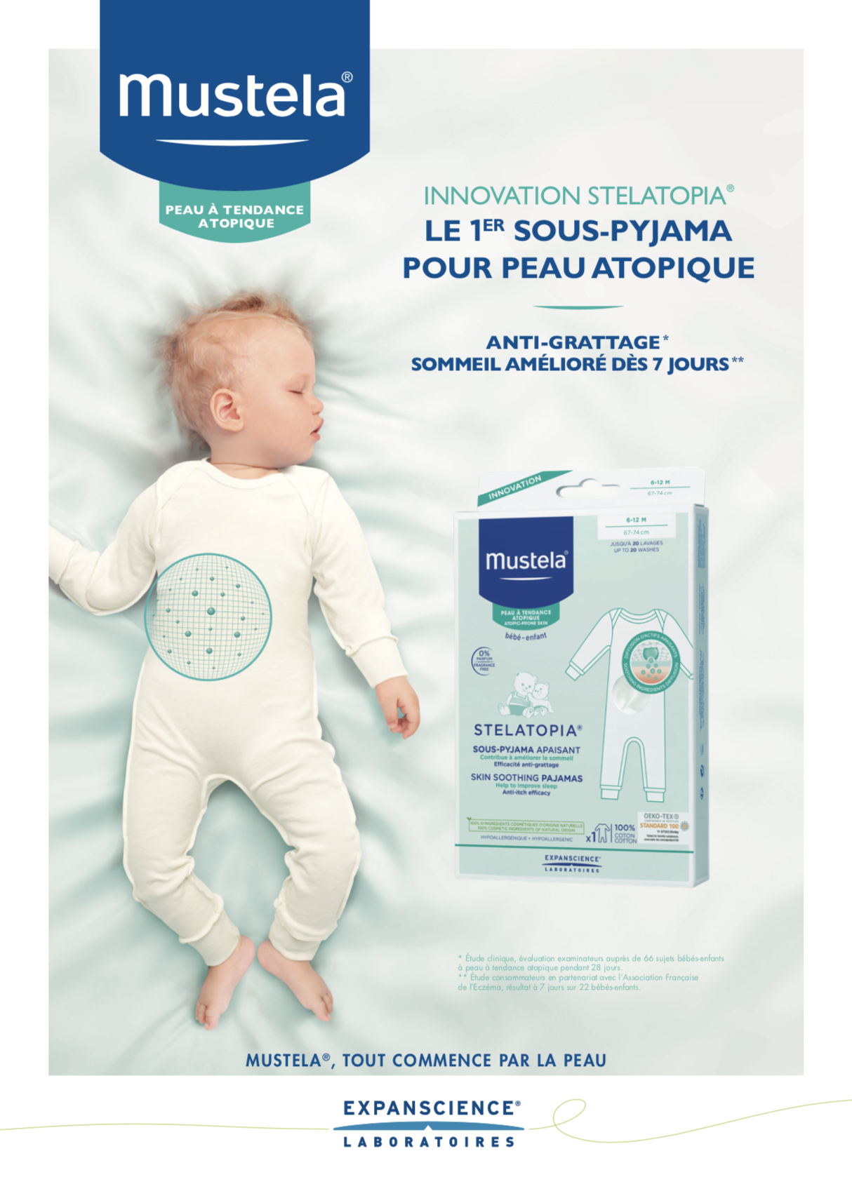 Mustela® lanceert eerste verzachtend ondergoed voor de huid met neiging tot atopie