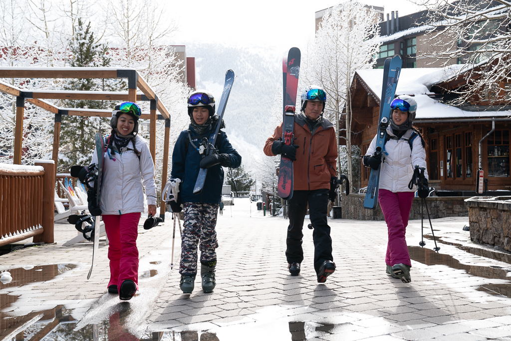 Families Enjoying a Beautiful Day in Colorado Ski Country USA. Courtesy Colorado Ski Country USA.