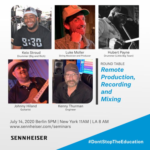 Join Sennheiser’s live round-table discussion on remote production, recording and mixing