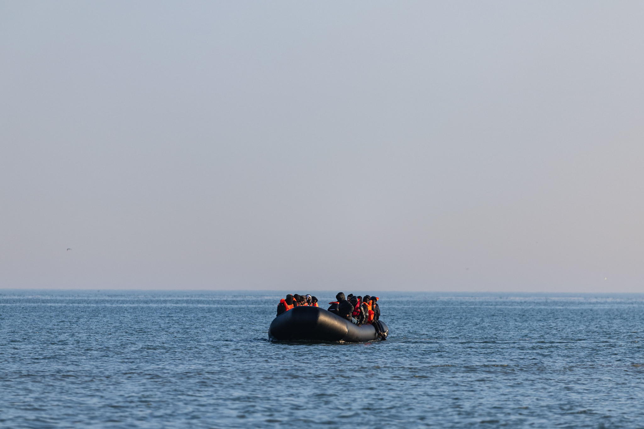 19 people rescued from dinghy off Belgian coast while attempting to reach UK