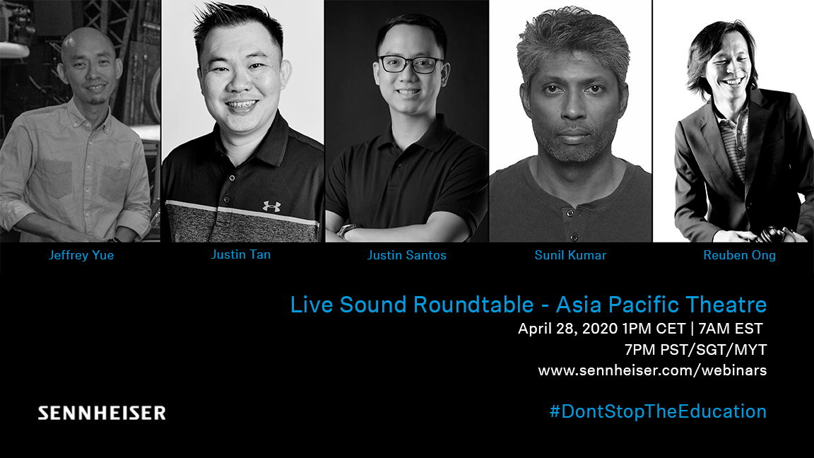Leading sound professionals from the APAC region will discuss their approach to Live Sound, Theatrical Audio and Sound Design