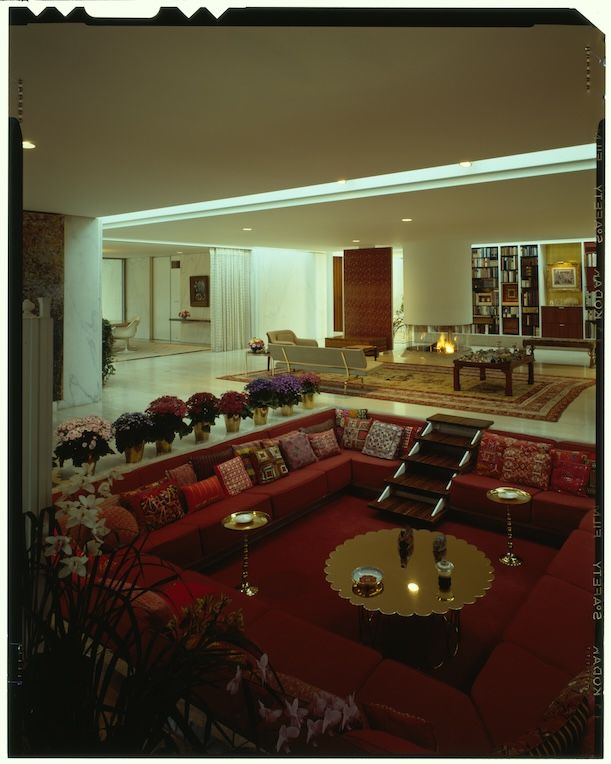 Girard Flower Table at Miller House in Columbus, Indiana. Photo Credit - Library of Congress