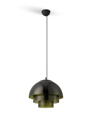 Habitat Citrine 3 Tier Glass Pendant, £160 (2)