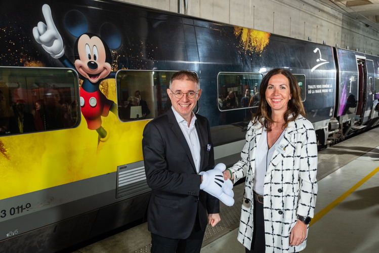 Bertrand Gosselin, CEO Thalys & Isabelle Willemsens, Country Director Benelux Walt Disney Parks & Resorts