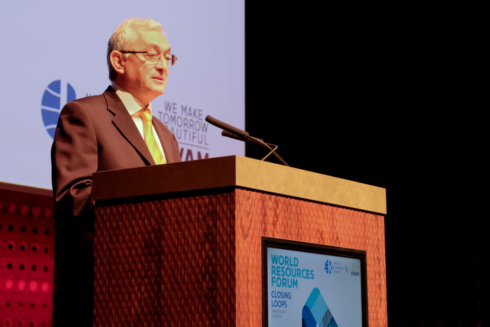 Prof. Bruno Oberle, President World Resources Forum 