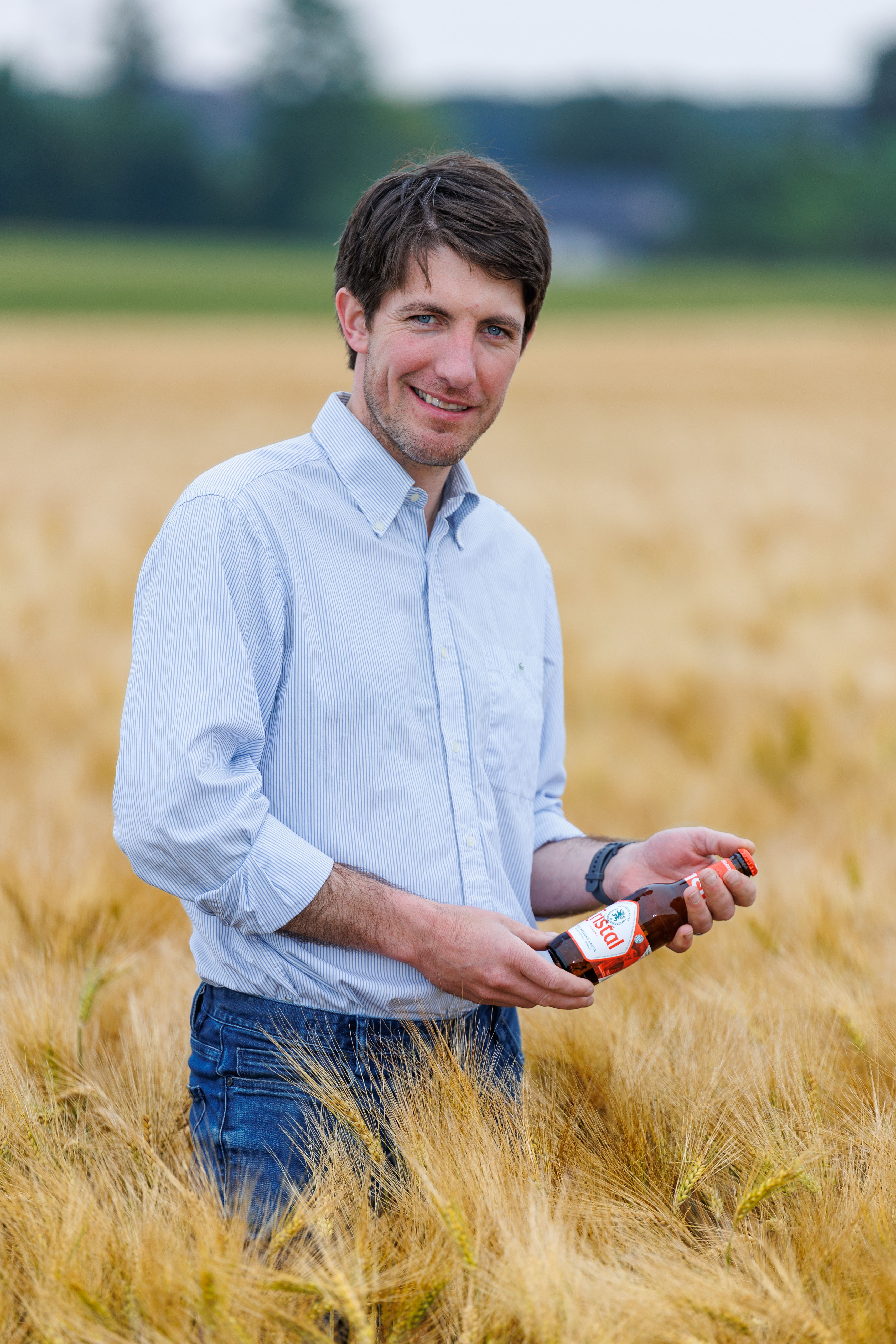 Pierre Warnier: « Pour toutes nos cultures, nous visons la meilleure qualité. C'est là que nous voulons nous distinguer en tant qu'agriculteurs. Nous retrouvons cette passion commune chez Arvesta et les brasseurs de Cristal. Contribuer à un produit de haute qualité et authentiquement belge est pour nous une valeur ajoutée importante ».