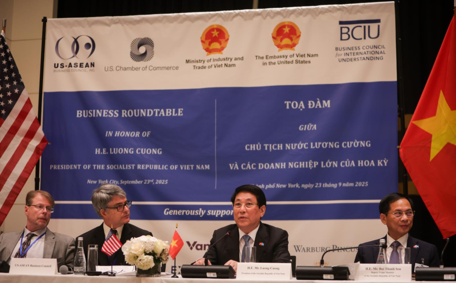 US-ASEAN Business Council Hosts Business Roundtable Featuring Vietnam President Lương Cường