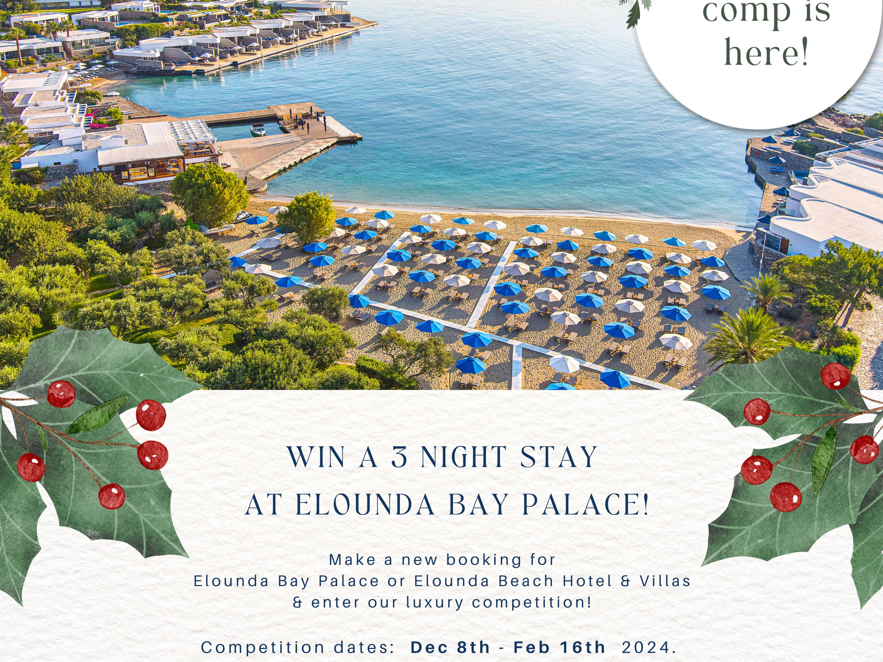 Win a 3-night stay at the 5* Elounda Bay Palace!