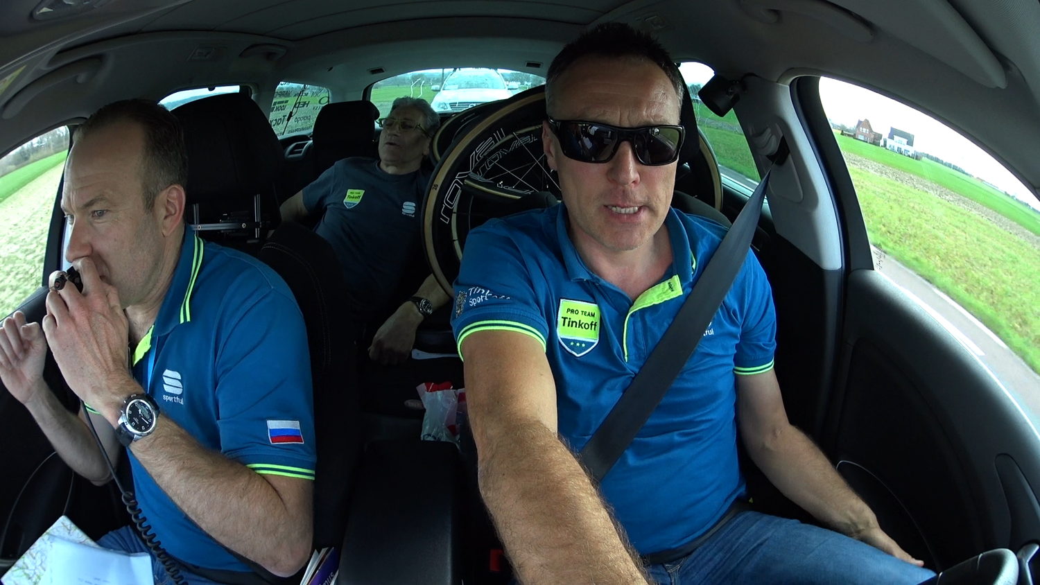 Ploegwagen Tinkoff
De ronde 100 (c) VRT
