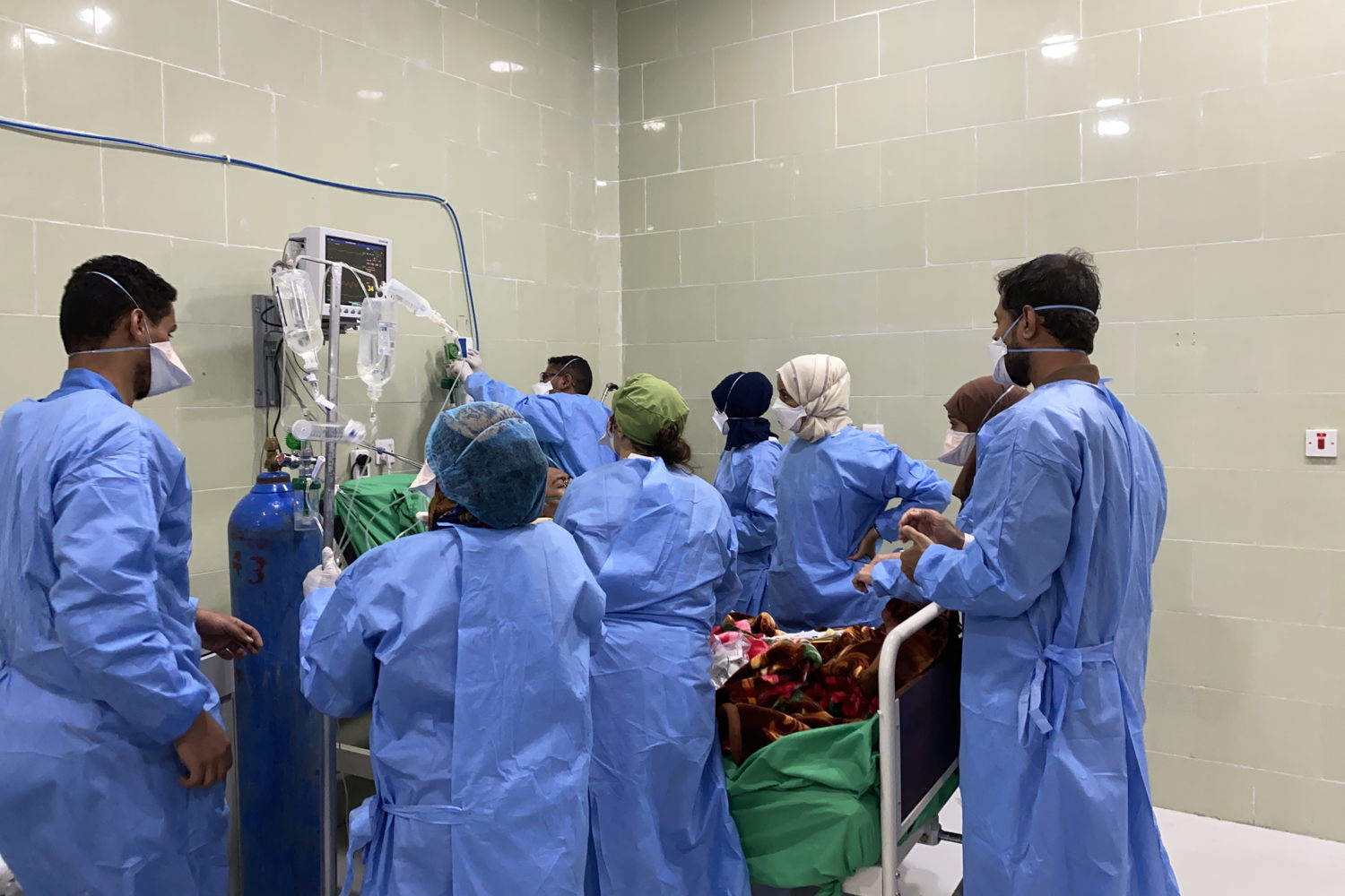 Title: MSF COVID Intervention in Aden, Al Gomhuria Hospital
Copyright: MSF/Hareth Mohammed