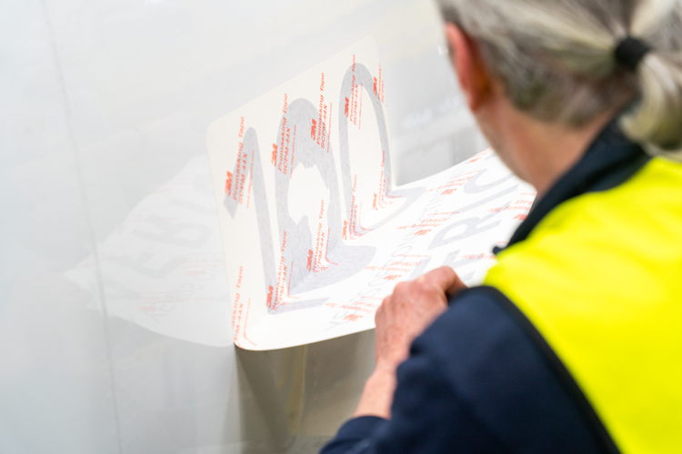 A sticker for Brussels Airlines' long-haul fleet