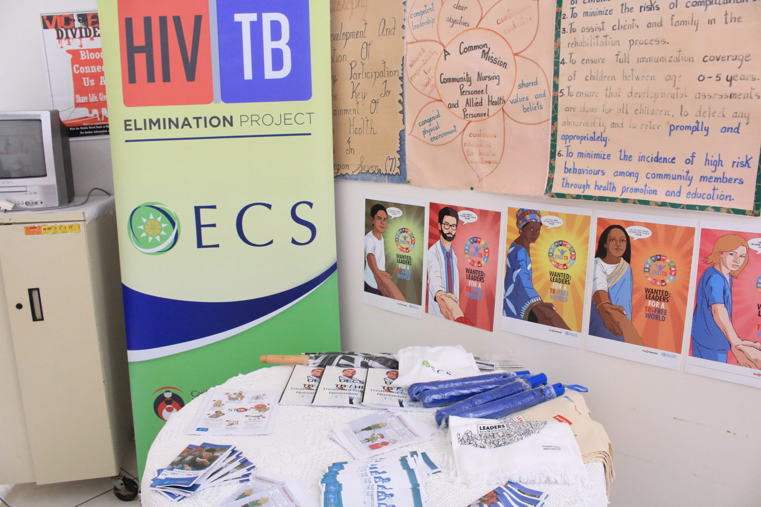 Sensitization campaign in Anse La Raye on World Tuberculosis Day - March 2018