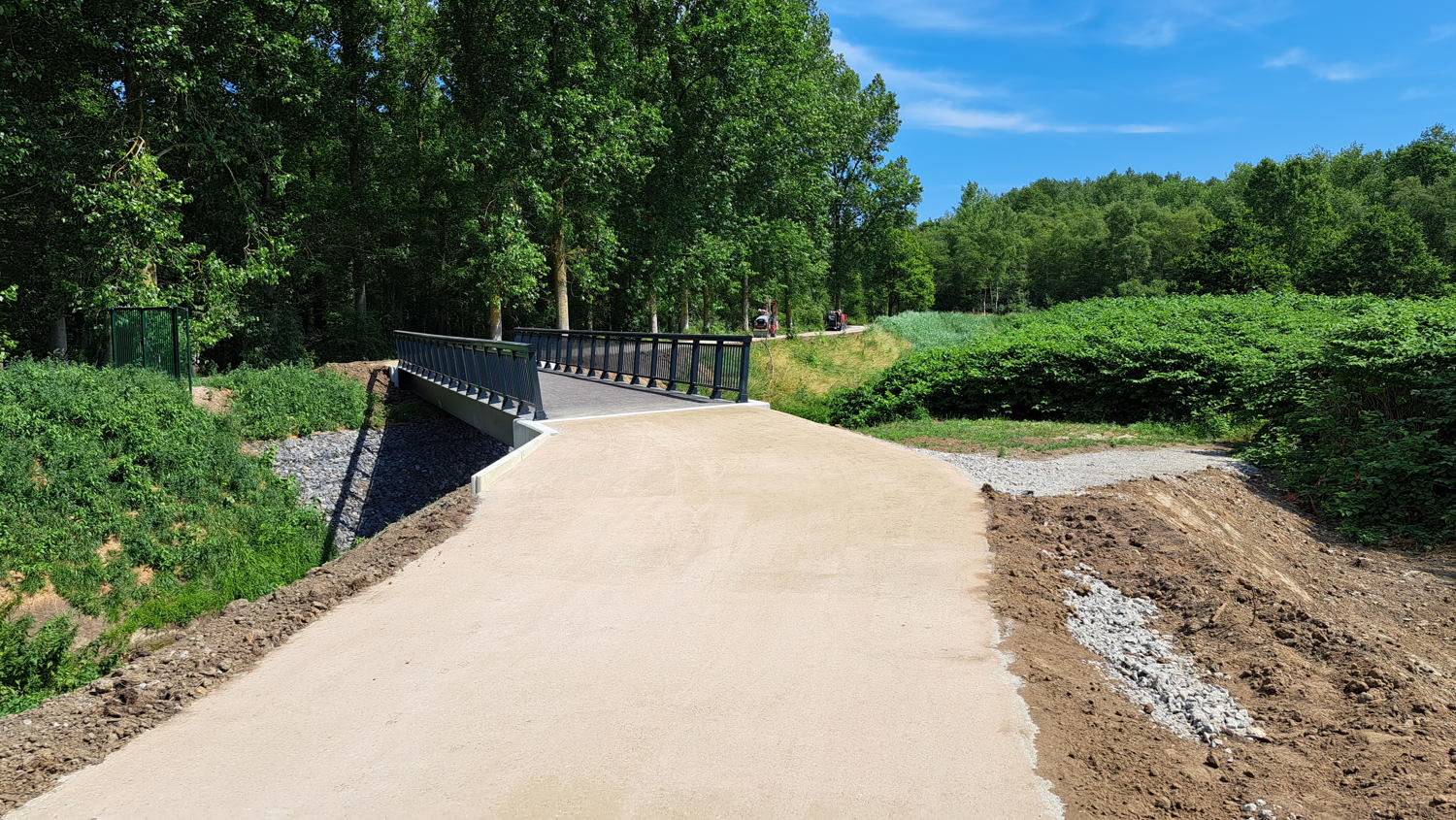 Het nieuwe fietspad