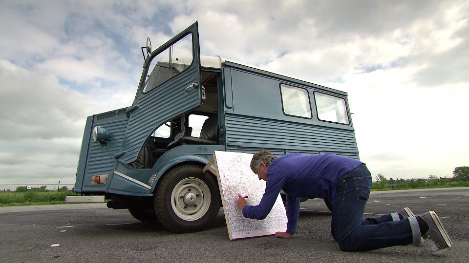 Kamagurka en zijn grenscamionette - (c) VRT - Pretpraters