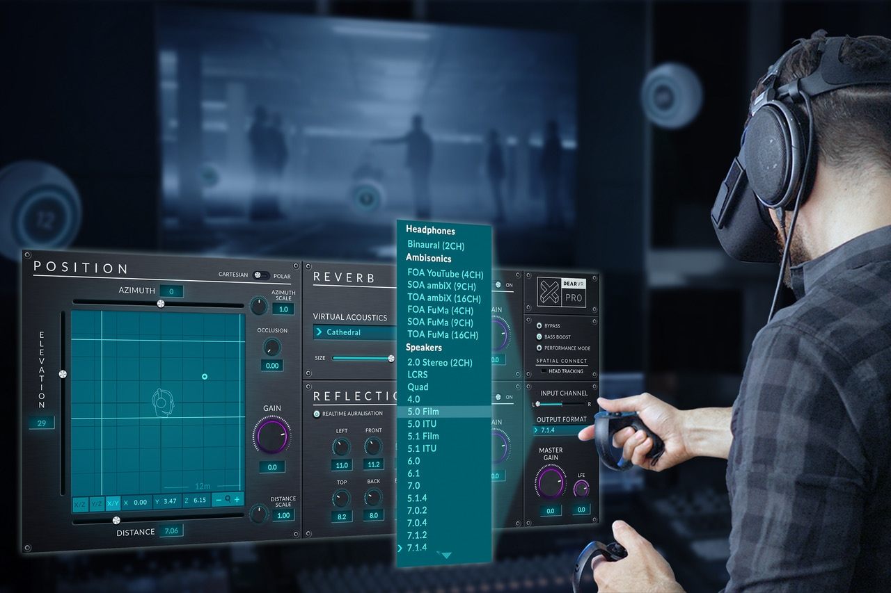 The v1.4 update for dear VR PRO will support multichannel playback formats from 5.0 to 13.1