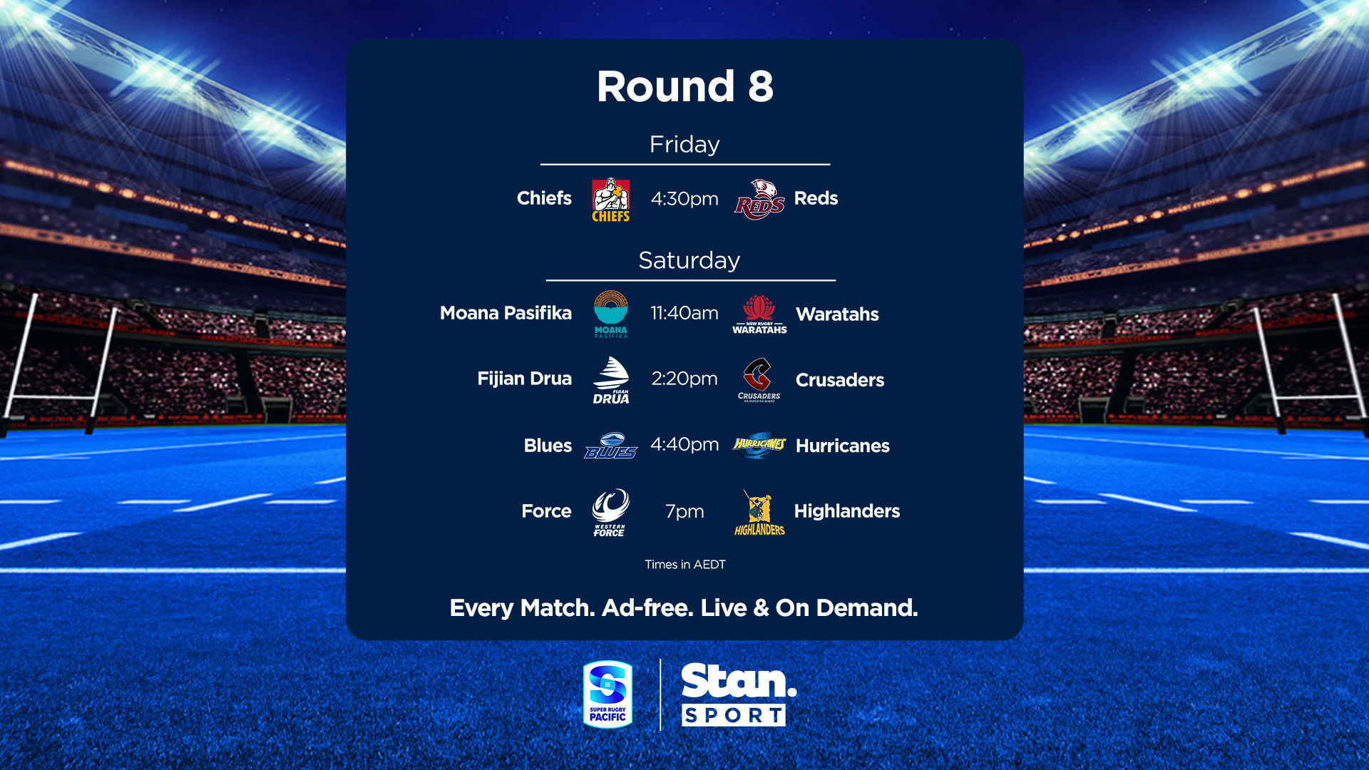 This week on Stan Sport (3 April 2025)