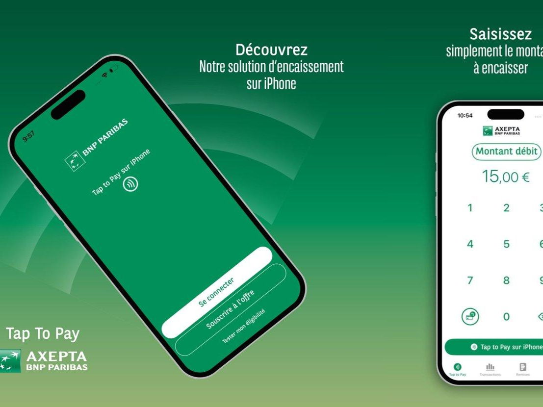 Axepta BNP Paribas propose Tap to Pay sur iPhone aux commerçants belges pour accepter les paiements sans contact