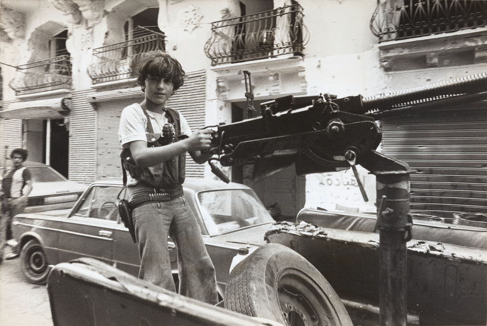 AKG8325685 Un "Lionceau" armé à Beyrouth en 1976 © Philippe Ledru / akg-images