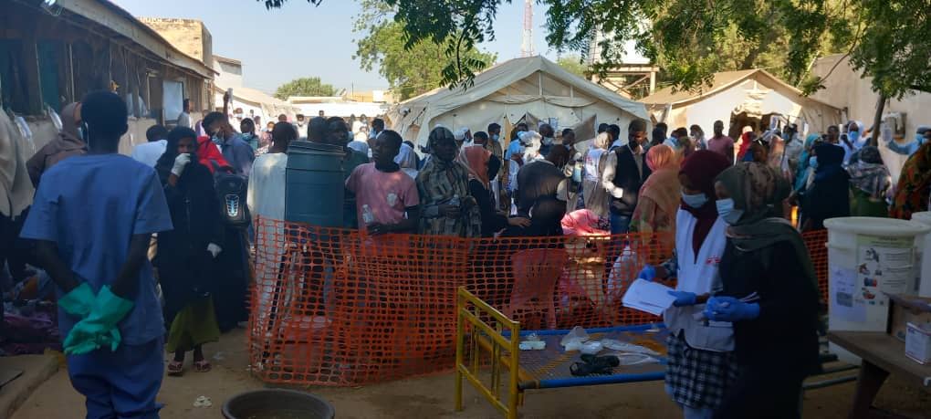 Imagen del centro de tratamiento de cólera levantado en el Hospital Docente de Kochi tomada el viernes 21 de febrero. MSF