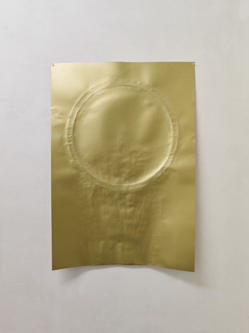 Sophie Nys, Frottage (Hugo, Nicola, Christoph), 2018 Frottage and urine on card  100 x 70 cm 3