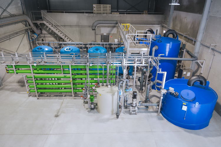 VEOS_Waterzuiveringsinstallatie bovenaanzicht