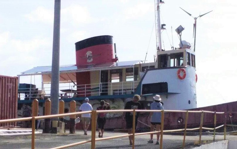 The Flying Buzzard which provided a volunteer ferry service of relief items to Dominica.