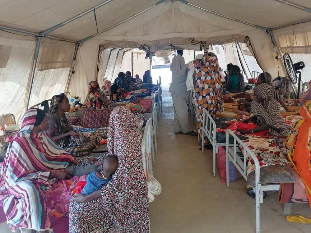 Centro de nutrición intensiva de MSF en Zamzam, Darfur Norte. Junio, 2024. © Dukhan Ahmed Salih/MSF