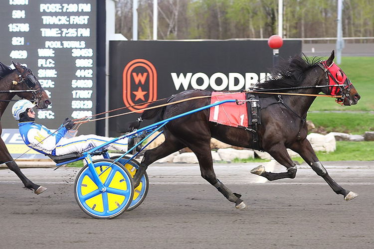 HP Extra Ice and James MacDonald winning the Ontario Sired Spring Series. (New Image Media)