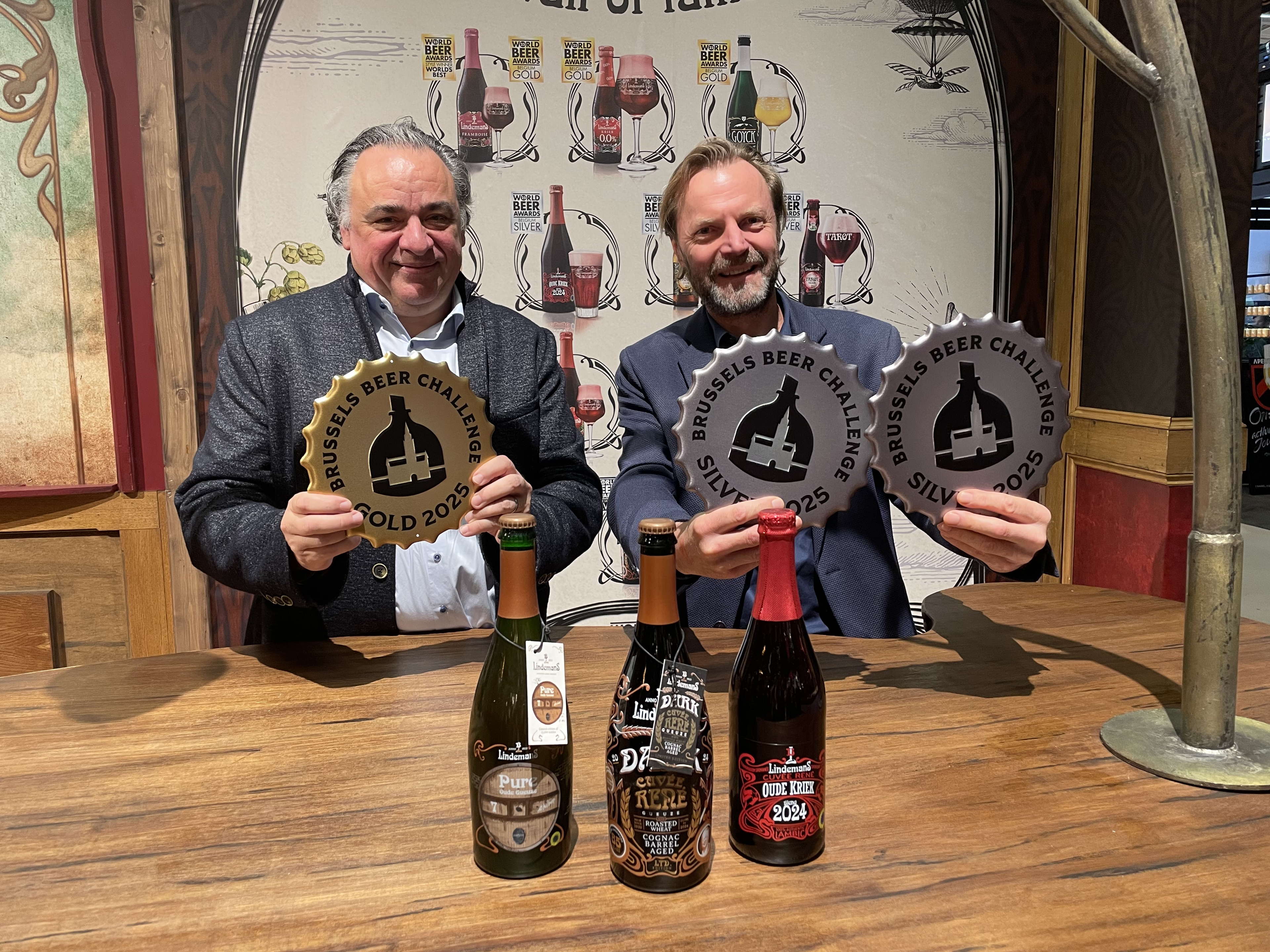 Brouwerij Lindemans schittert op Brussels Beer Challenge 2025: één keer goud en tweemaal zilver