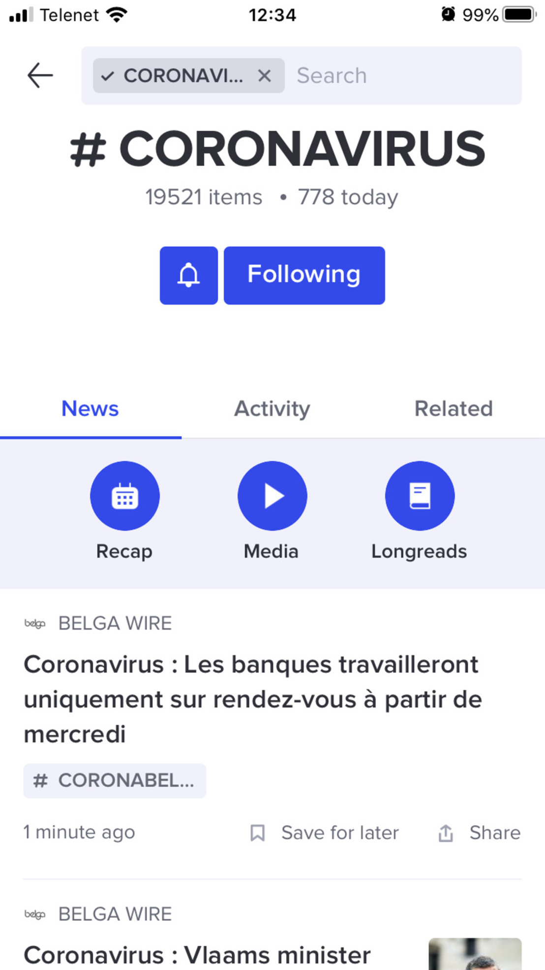 Diffusez gratuitement votre communication concernant le coronavirus à l'ensemble des médias belges