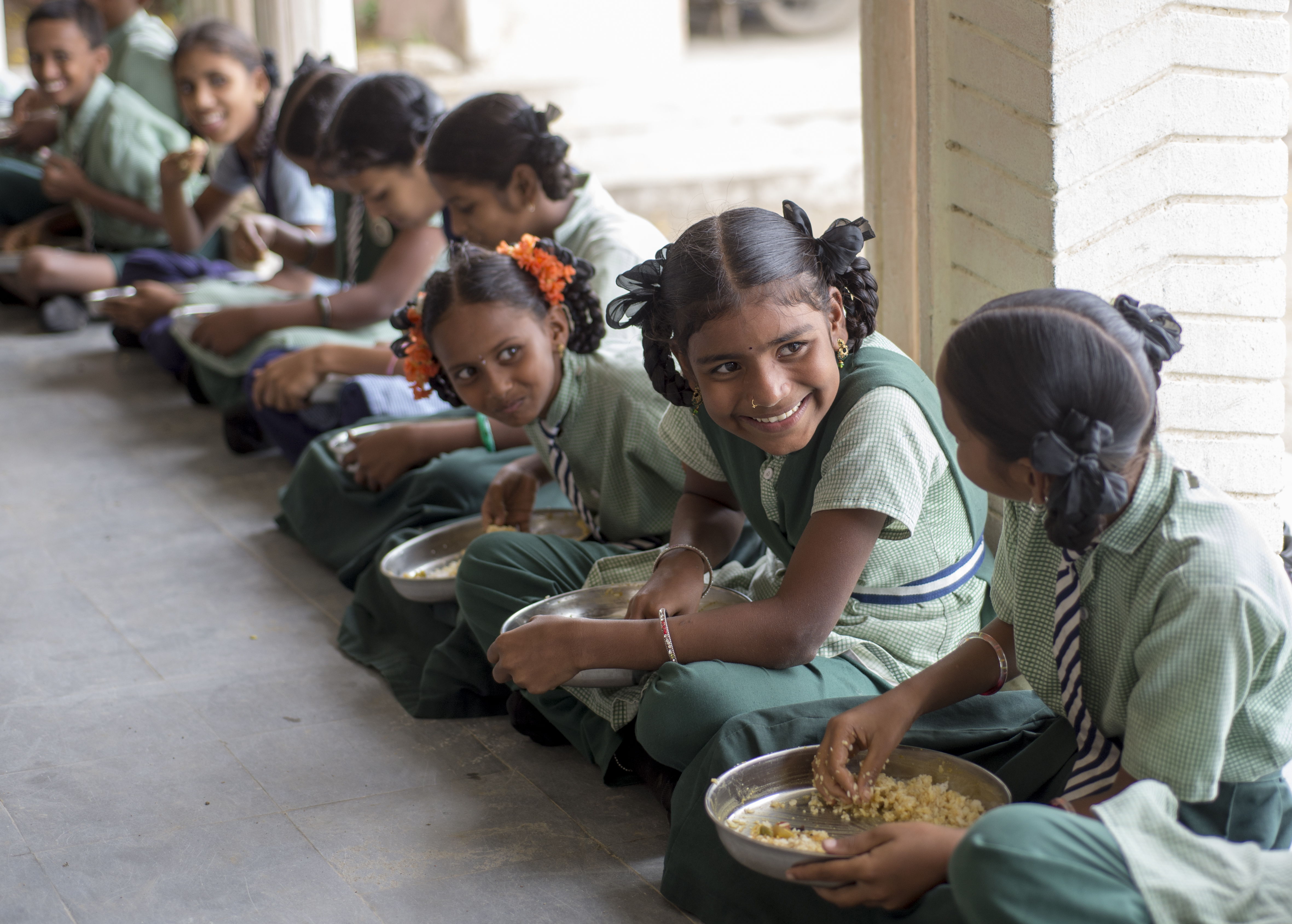 Pigeonpea dal is an important component of mid-day meals in India.