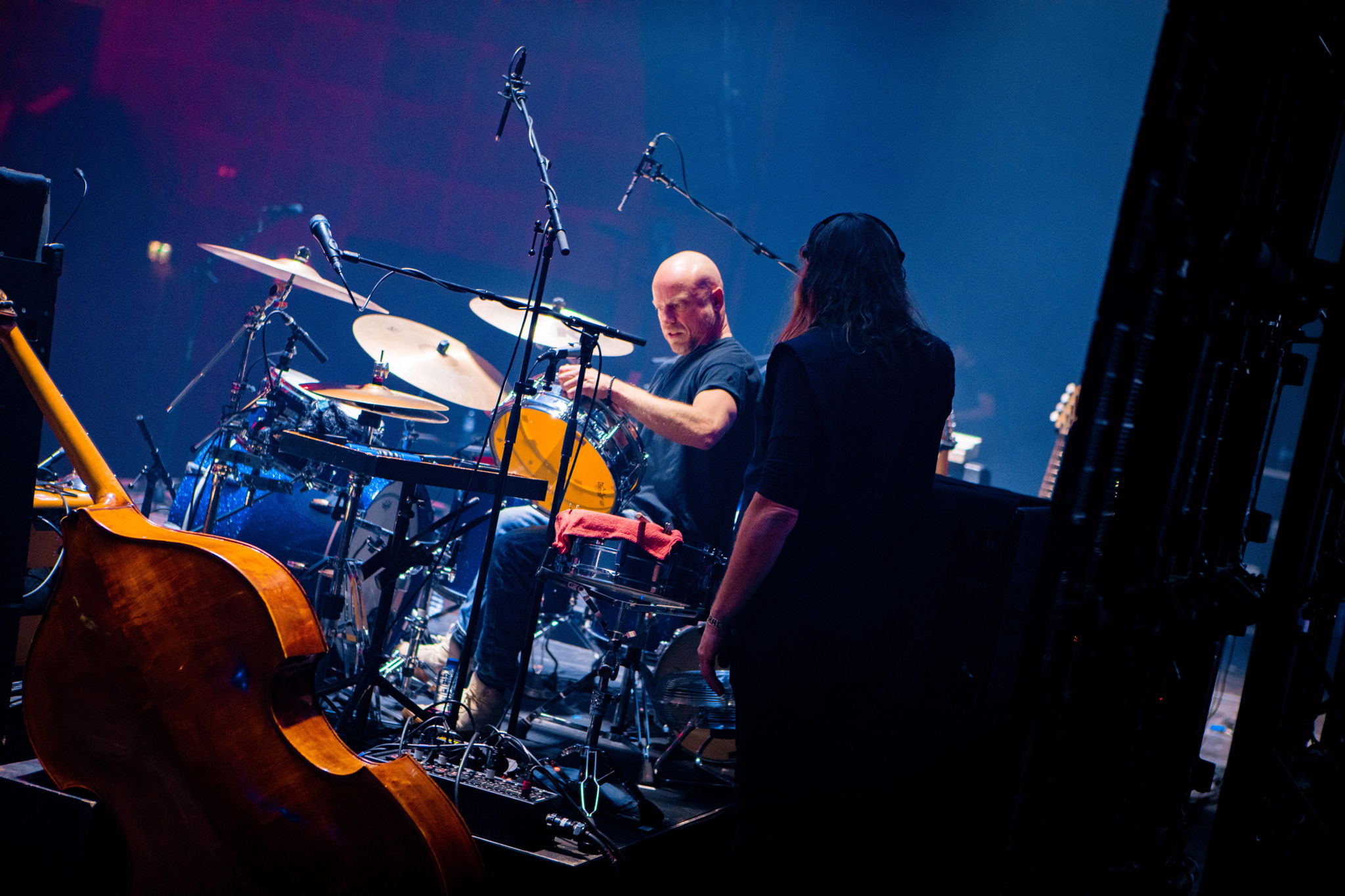 Drummer Paul Bukkens, pictured during soundcheck, is an accomplished musician who loves to finetune his performance Drummer Paul Bukkens, pictured during soundcheck, is an accomplished musician who loves to finetune his performance