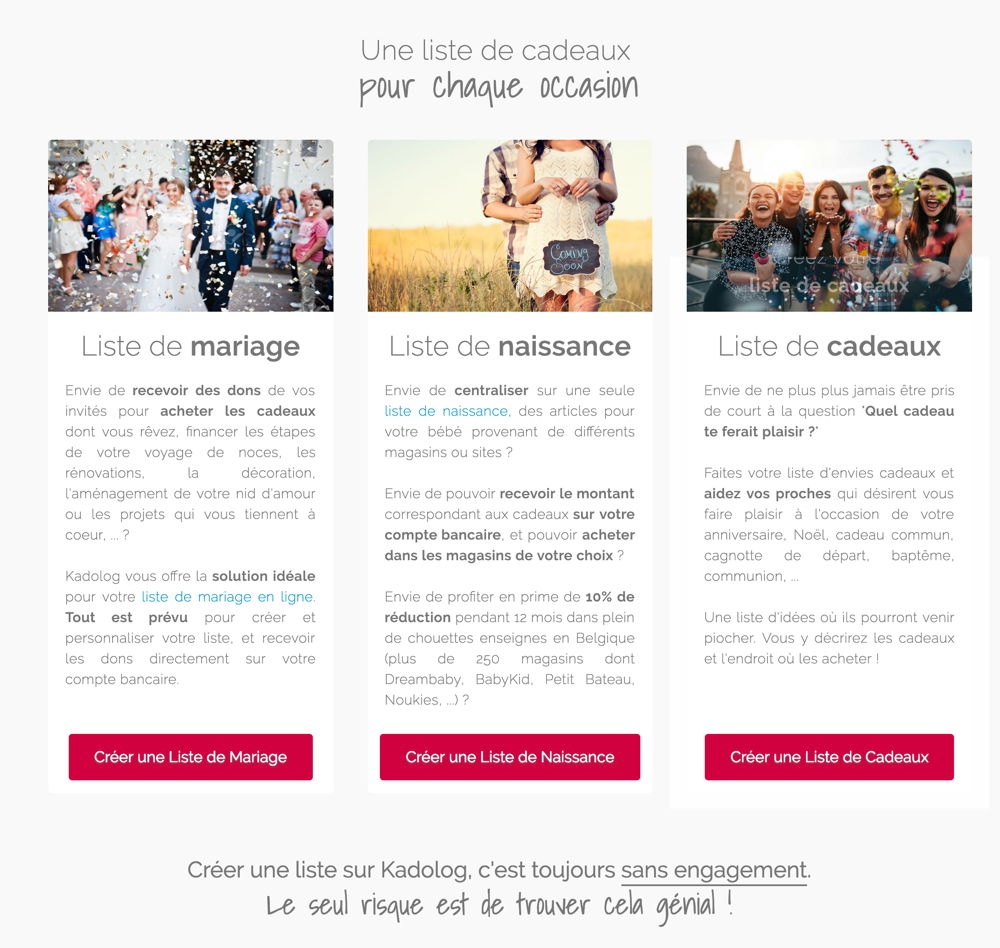 Trois sortes de listes